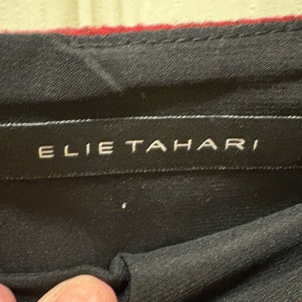 Elie Tahari Red Flounce Hem Skirt – Women’s Size 0 – Lined - Picture 3 of 14